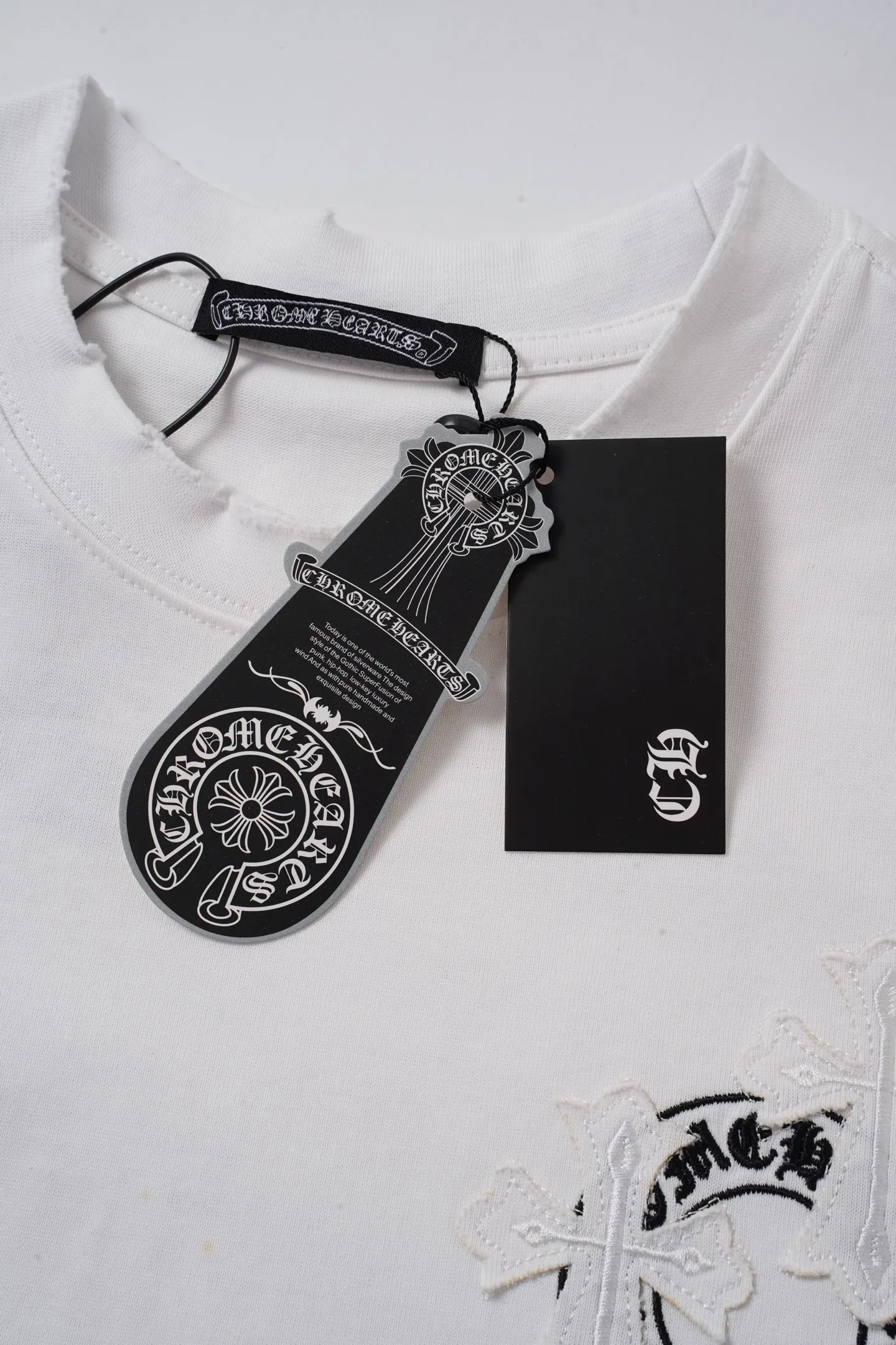 【 】 Chrome Hearts/ 32 ， ， ， ！！ ， ！ # ， ； 。 oversize ， ！ ， ！ “ ” 💏 :Black White Size:S-XL